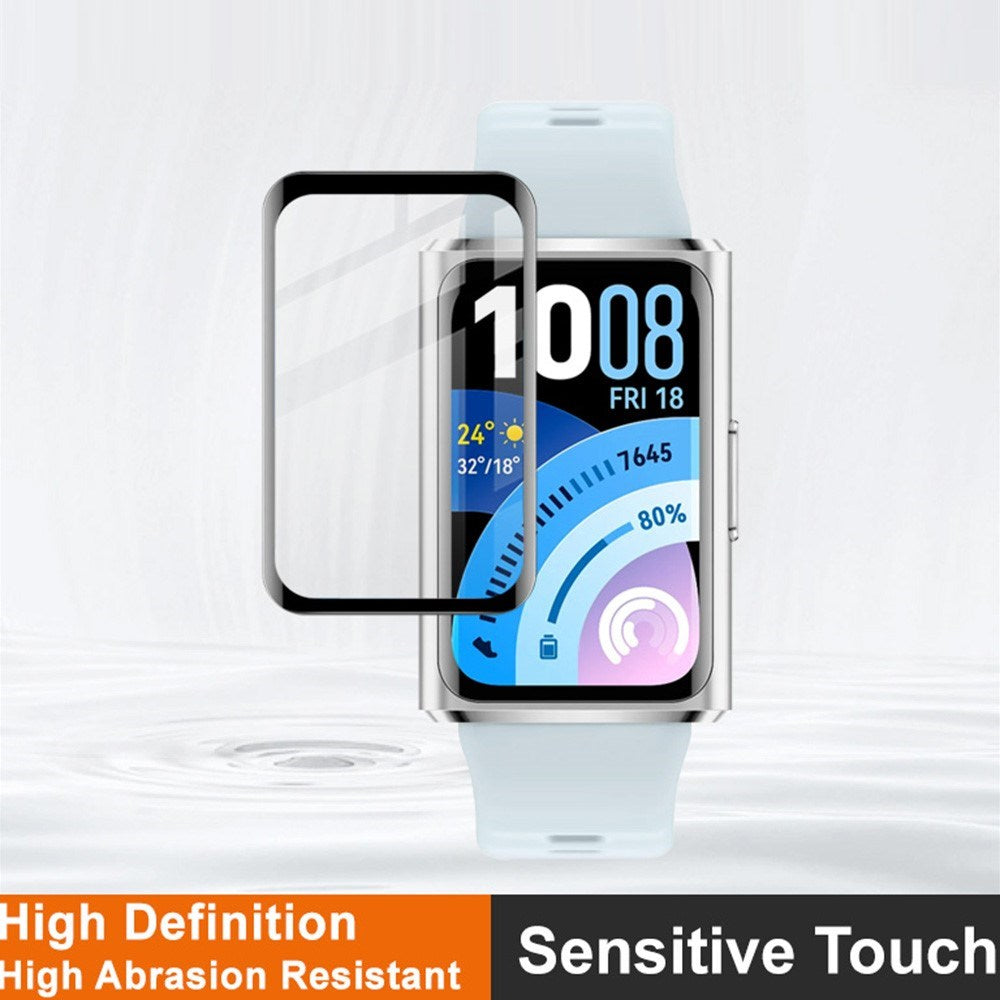 Huawei Band 11 Pro IMAK Beskyttelsesfilm - Gennemsigtig / Sort Kant
