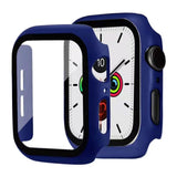 Apple Watch 9/8/7 (45mm) Hård Plast Case m. Indbygget Skærmbeskyttelse - Mørkeblå