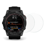 Garmin Fenix 7X Arc Edge Skærmbeskyttelse - Hærdet Glas - 2 Stk. - Gennemsigtigt