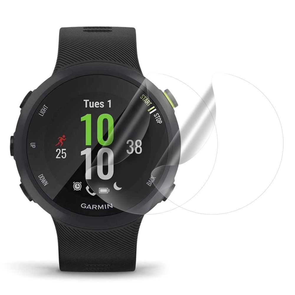 Garmin Forerunner 45 Plus Beskyttelsesfilm 2 stk. - Plastik - Gennemsigtig