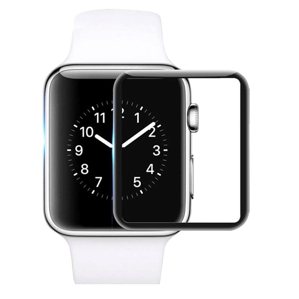 Apple Watch 9/8/7 (41mm) Hærdet Glas - Skærmbeskyttelse - Sort