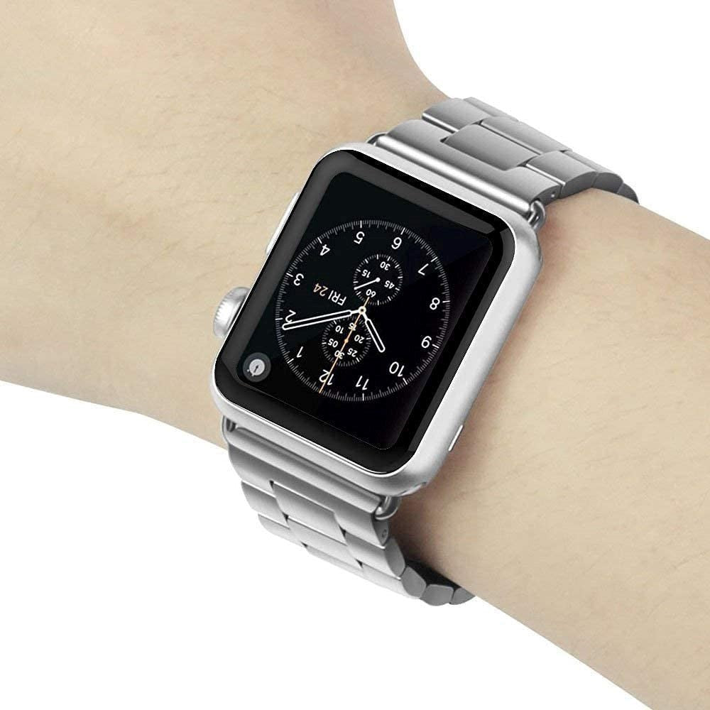 Apple Watch 9/8/7 (41mm) Hærdet Glas - Skærmbeskyttelse - Sort