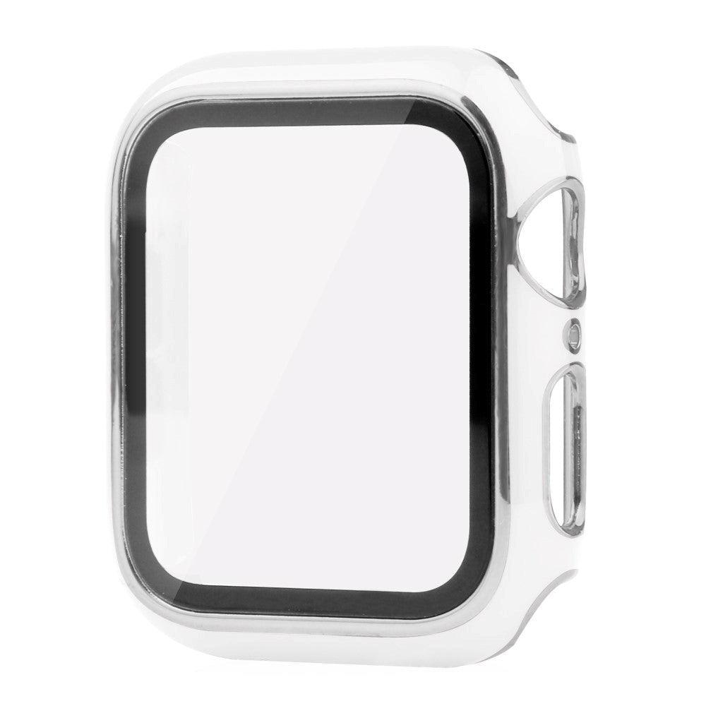 Apple Watch Ultra 1/2 (49mm) Hård Plast Case m. Indbygget Skærmbeskyttelse - Hvid / Sølv