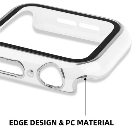 Apple Watch Ultra 1/2 (49mm) Hård Plast Case m. Indbygget Skærmbeskyttelse - Hvid / Sølv