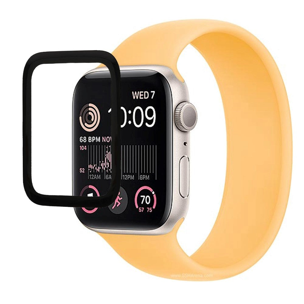 Apple Watch SE/6/5/4 (44mm) PMMA Skærmbeskyttelse - Sort Kant