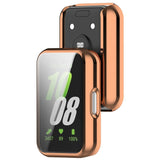 Samsung Galaxy Fit3 Fleksibelt Plastik Cover m. Indbygget Skærmbeskytter - Rose Gold