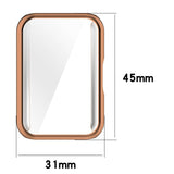 Samsung Galaxy Fit3 Fleksibelt Plastik Cover m. Indbygget Skærmbeskytter - Rose Gold