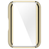 Samsung Galaxy Fit3 Fleksibelt Plastik Cover m. Indbygget Skærmbeskytter - Guld