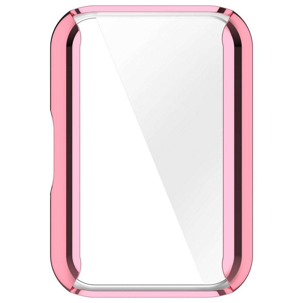 Samsung Galaxy Fit3 Fleksibelt Plastik Cover m. Indbygget Skærmbeskytter - Pink