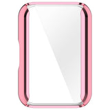 Samsung Galaxy Fit3 Fleksibelt Plastik Cover m. Indbygget Skærmbeskytter - Pink