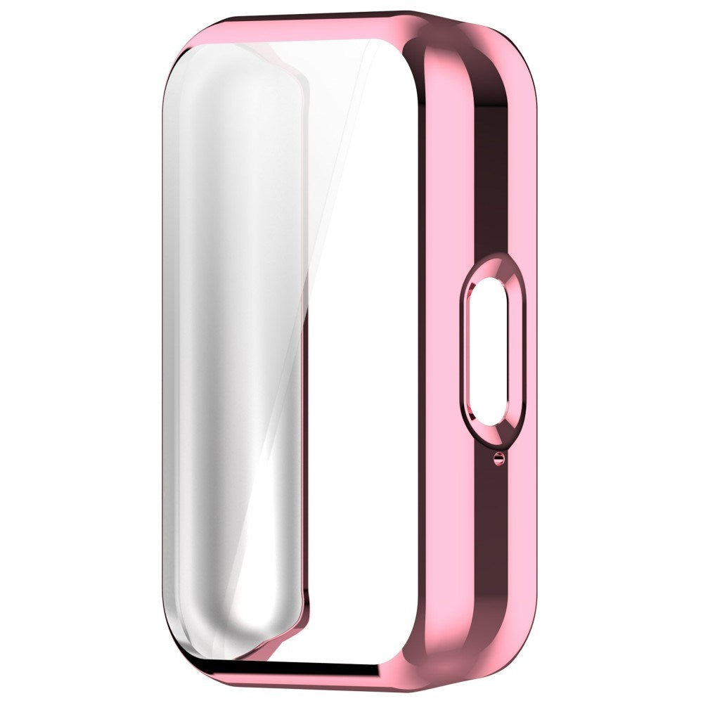 Samsung Galaxy Fit3 Fleksibelt Plastik Cover m. Indbygget Skærmbeskytter - Pink