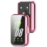 Samsung Galaxy Fit3 Fleksibelt Plastik Cover m. Indbygget Skærmbeskytter - Pink