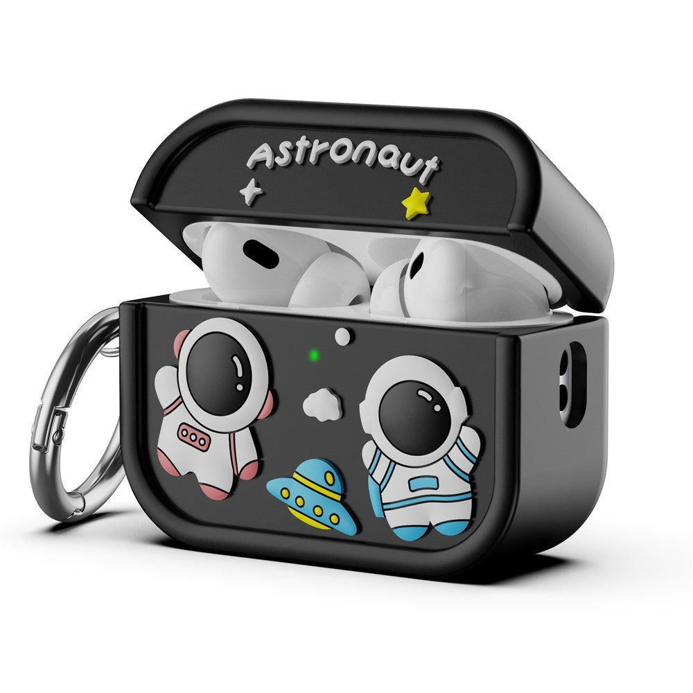 Apple AirPods Pro (2. Gen.) Silikone Cover m. Astronaut - Sort