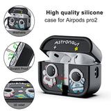 Apple AirPods Pro (2. Gen.) Silikone Cover m. Astronaut - Sort