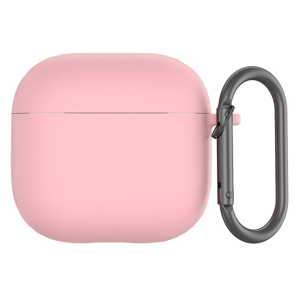 Apple AirPods (4. gen.) Silikone Case m. Karabinhage - Lyserød