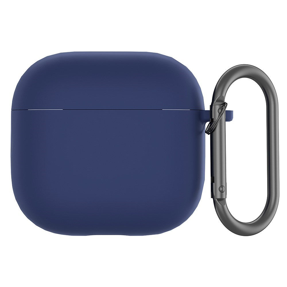 Apple AirPods (4. gen.) Silikone Case m. Karabinhage - Mørkeblå