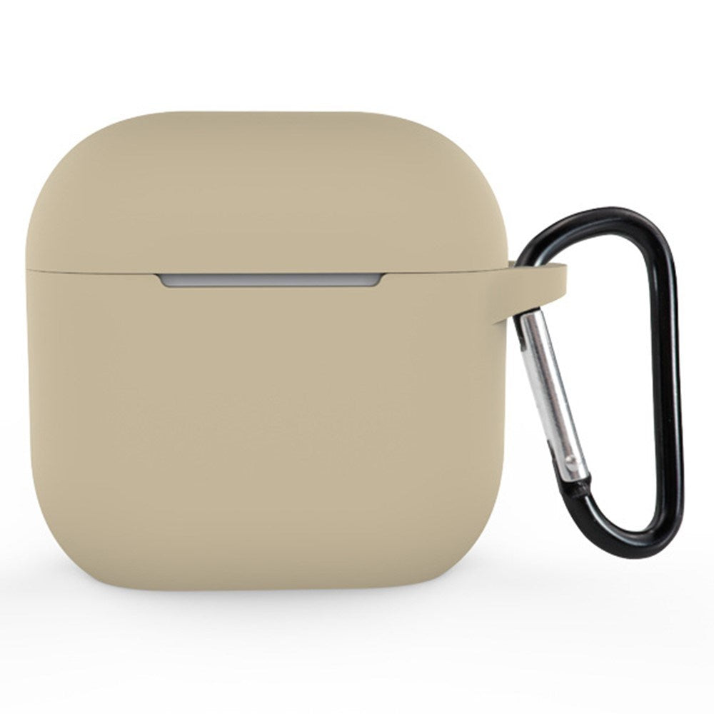 Apple AirPods (4. Gen.) Silikone Cover inkl. Karabinhage - Beige