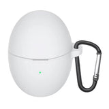 Huawei FreeBuds 6 Silikone Case m. Karabinhage - Hvid