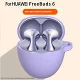 Huawei FreeBuds 6 Silikone Case m. Karabinhage - Mørkeblå