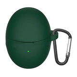 Huawei FreeBuds 6 Silikone Case m. Karabinhage - Mørkegrøn