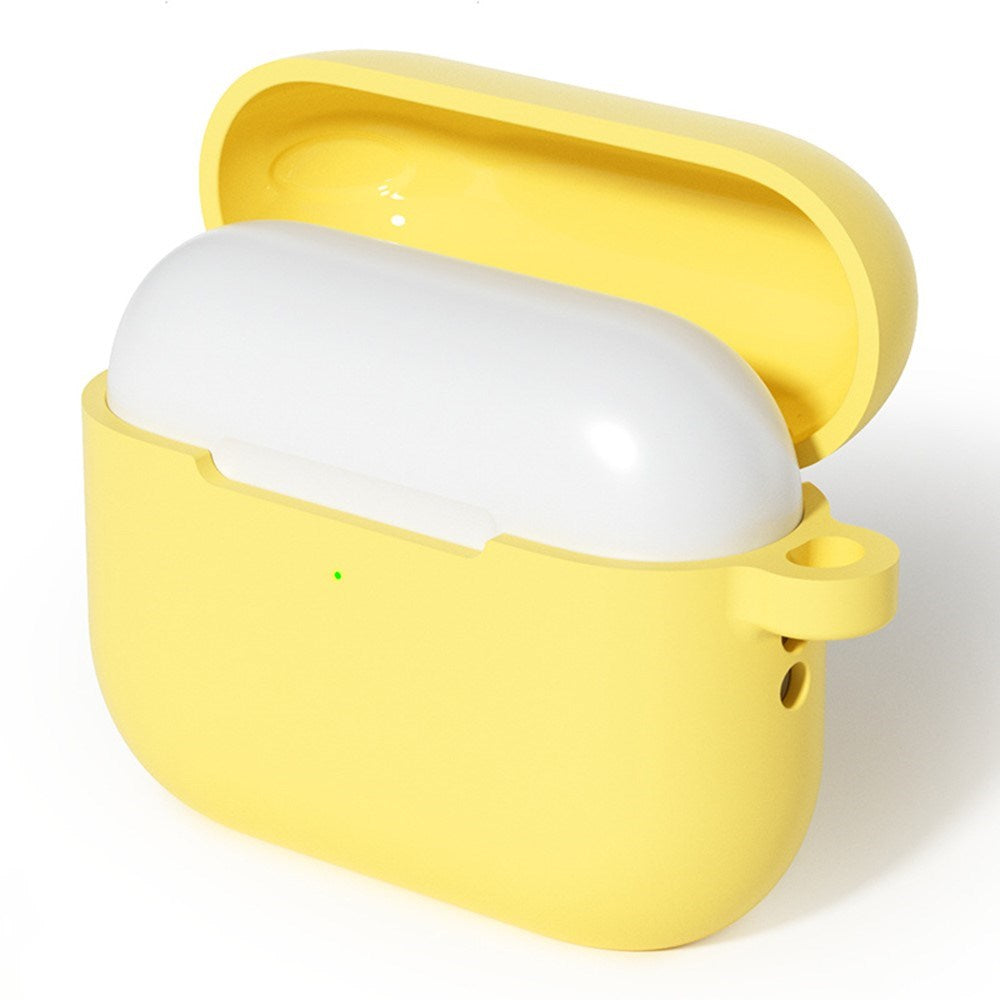 Apple AirPods Pro (3. gen.) Cover m. Karabinhage - Silikone - Gul
