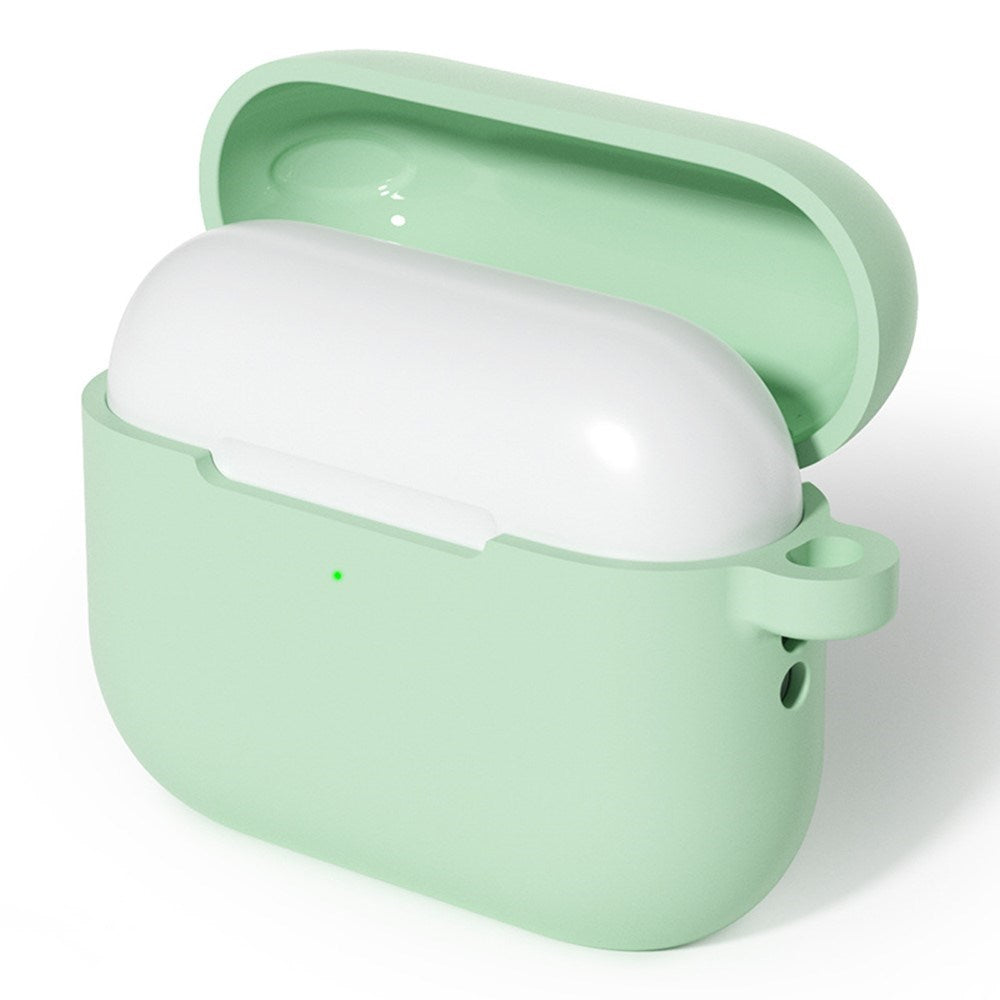 Apple AirPods Pro (3. gen.) Cover m. Karabinhage - Silikone - Grøn