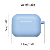 Apple AirPods Pro (3. gen.) Cover m. Karabinhage - Silikone - Mørkeblå