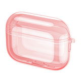 Apple AirPods Pro (3. gen.) Transparent Plast Cover - Gennemsigtig / Rød