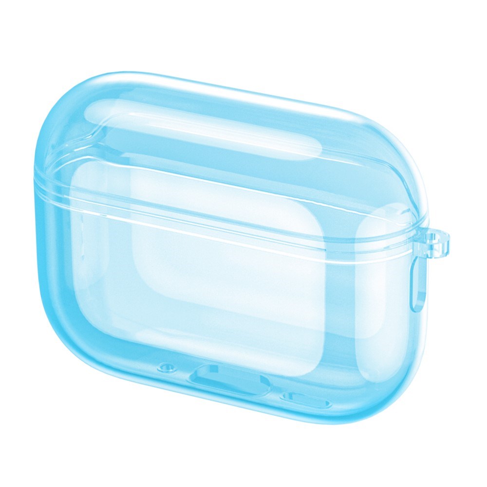 Apple AirPods Pro (3. gen.) Transparent Plast Cover - Gennemsigtig / Blå