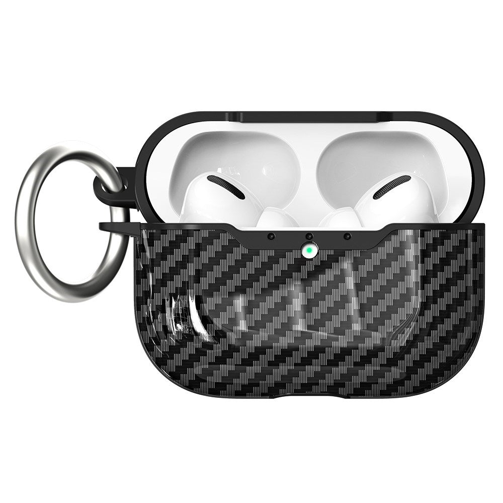 Carbon Plast Cover til Apple AirPods Pro (3. gen.) - Blå