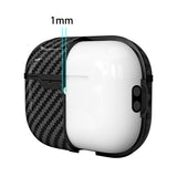 Carbon Plast Cover til Apple AirPods Pro (3. gen.) - Blå