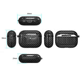 Carbon Plast Cover til Apple AirPods Pro (3. gen.) - Rød