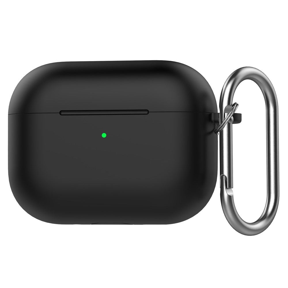 Silikone Cover til Apple AirPods Pro (3. gen.) - Karabinhage - Sort