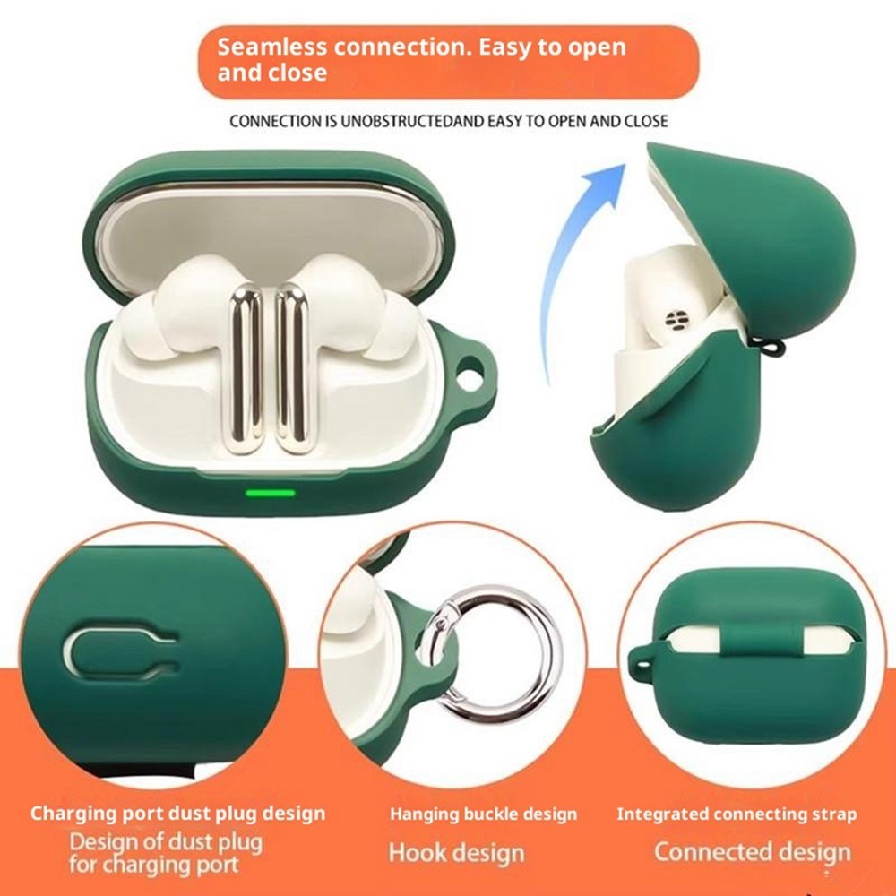 Honor Earbuds 4 Silikone Cover - Karabinhage - Grøn