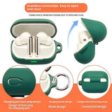 Honor Earbuds 4 Silikone Cover - Karabinhage - Hvid
