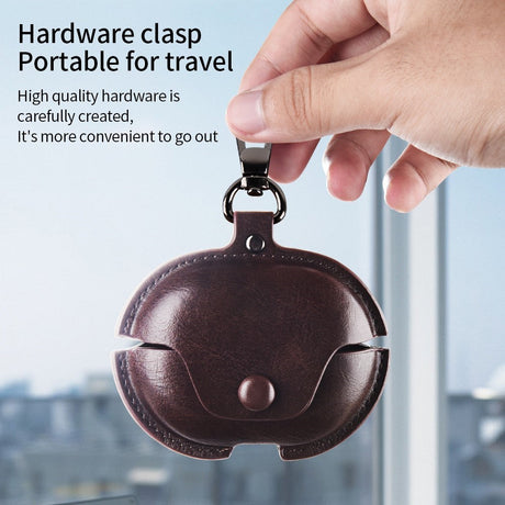 Huawei FreeBuds Pro 5 / 4 / 3 Cover i Kunstlæder - Mørkebrun