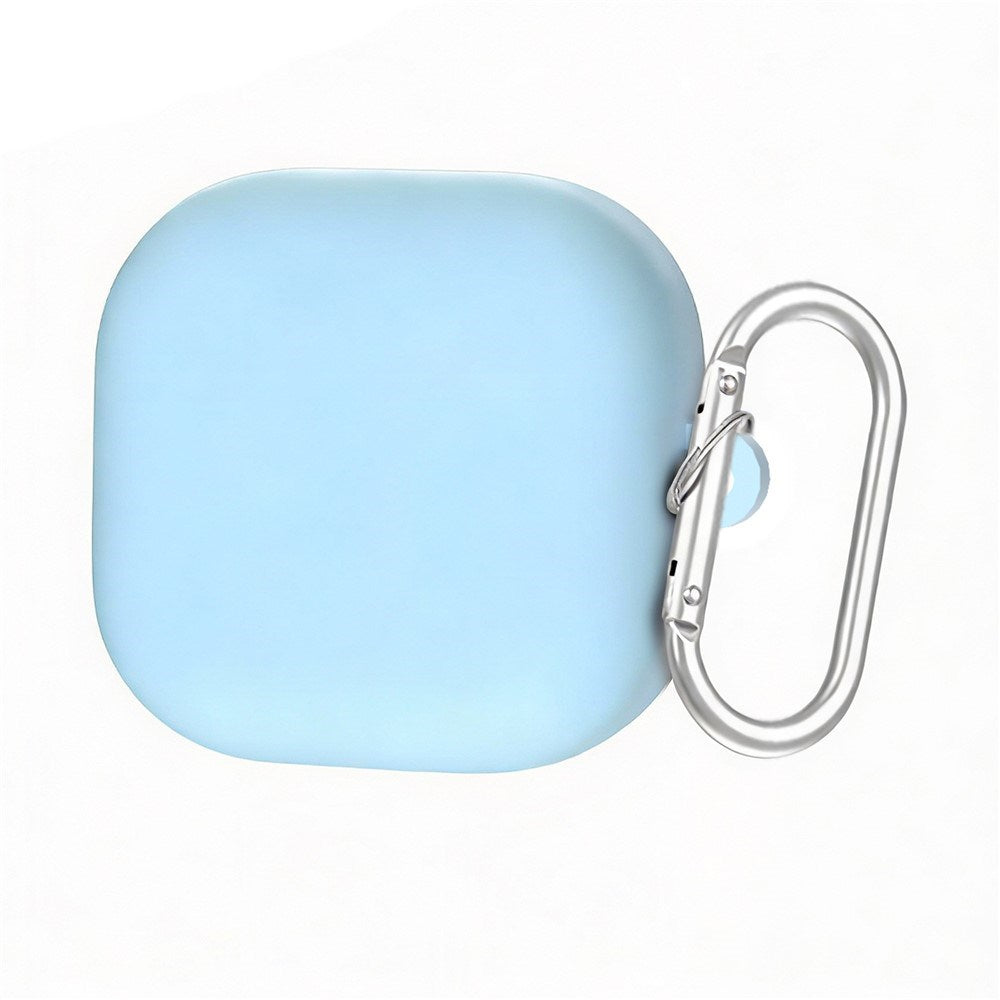 Samsung Galaxy Buds 4 / 4 Pro Silikone Cover m. Karabinhage - Lyseblå