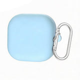 Samsung Galaxy Buds 4 / 4 Pro Silikone Cover m. Karabinhage - Lyseblå