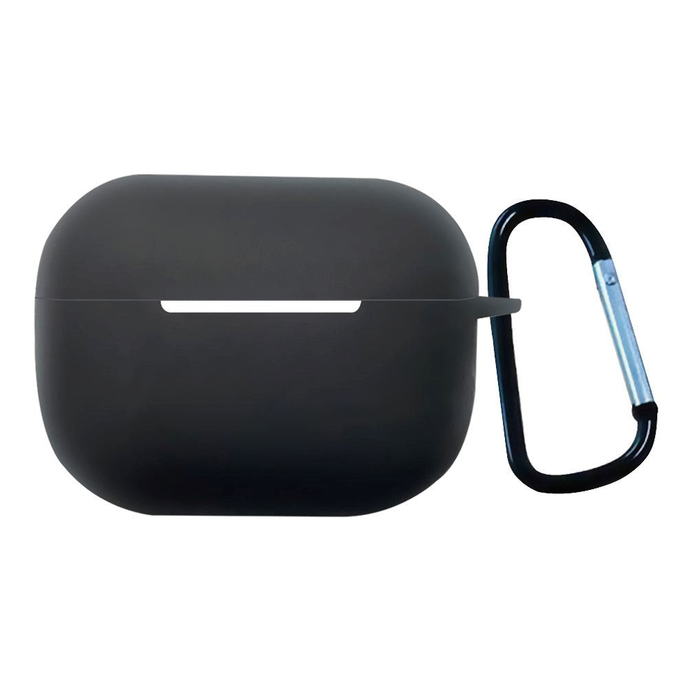 Apple Airpods Pro 2nd Gen (2022) Silikone Cover m. Karabinhage - Sort