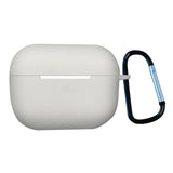 Apple Airpods Pro 2nd Gen (2022) Silikone Cover m. Karabinhage - Hvid