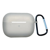 Apple Airpods Pro 2nd Gen (2022) Silikone Cover m. Karabinhage - Gennemsigtig