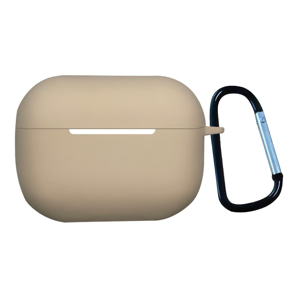 Apple Airpods Pro 2nd Gen (2022) Silikone Cover m. Karabinhage - Beige