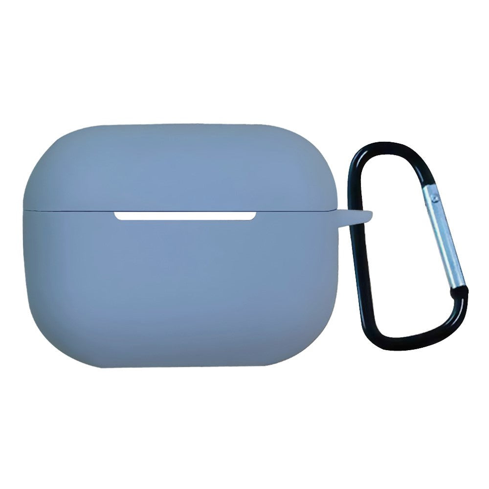 Apple Airpods Pro 2nd Gen (2022) Silikone Cover m. Karabinhage - Azur Blå