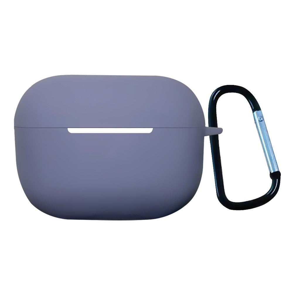 Apple Airpods Pro 2nd Gen (2022) Silikone Cover m. Karabinhage - Lavendel Grå