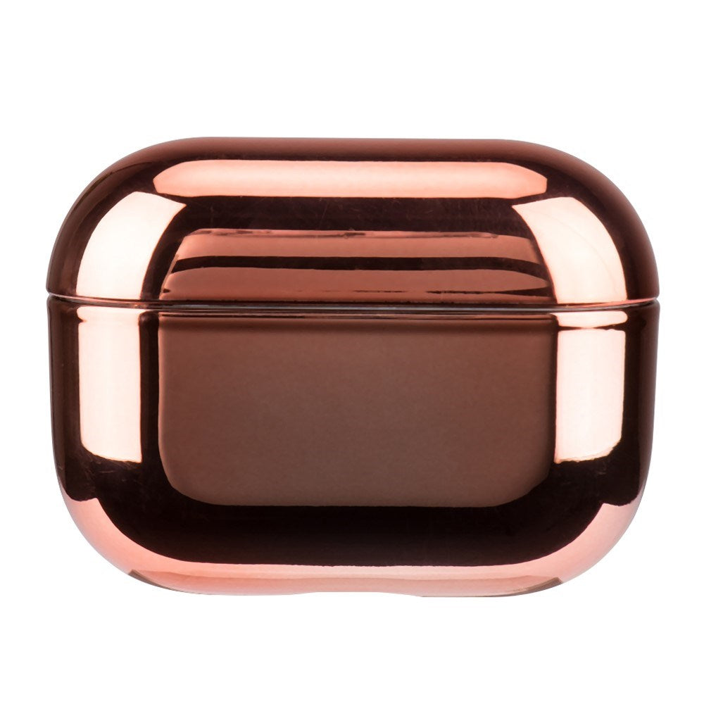 Apple AirPods Pro (2. Gen.) Hårdt Plastik Cover m. Metal Look - Rose Gold