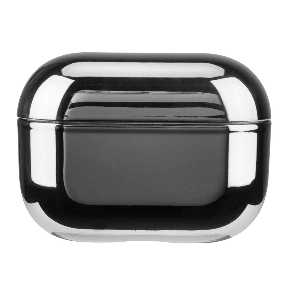 Apple AirPods Pro (2. Gen.) Hårdt Plastik Cover m. Metal Look - Sølv