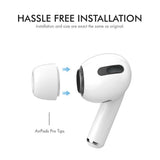 AirPods Pro (1. & 2. Gen.) AHASTYLE Ørepropper - 3 Par - S / M / L - Hvid