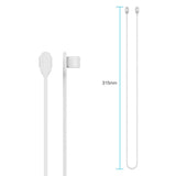 AirPods / AirPods Pro Fleksibel Silikone Neck Strap - Hvid