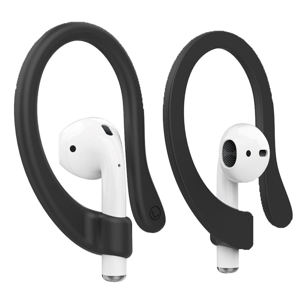 AirPods / AirPods Pro Fleksibel Magnetisk Silikone Earhook - Sort