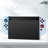 Nintendo Switch / OLED Kontroller & Konsol Silikone Cover Sæt - Sort